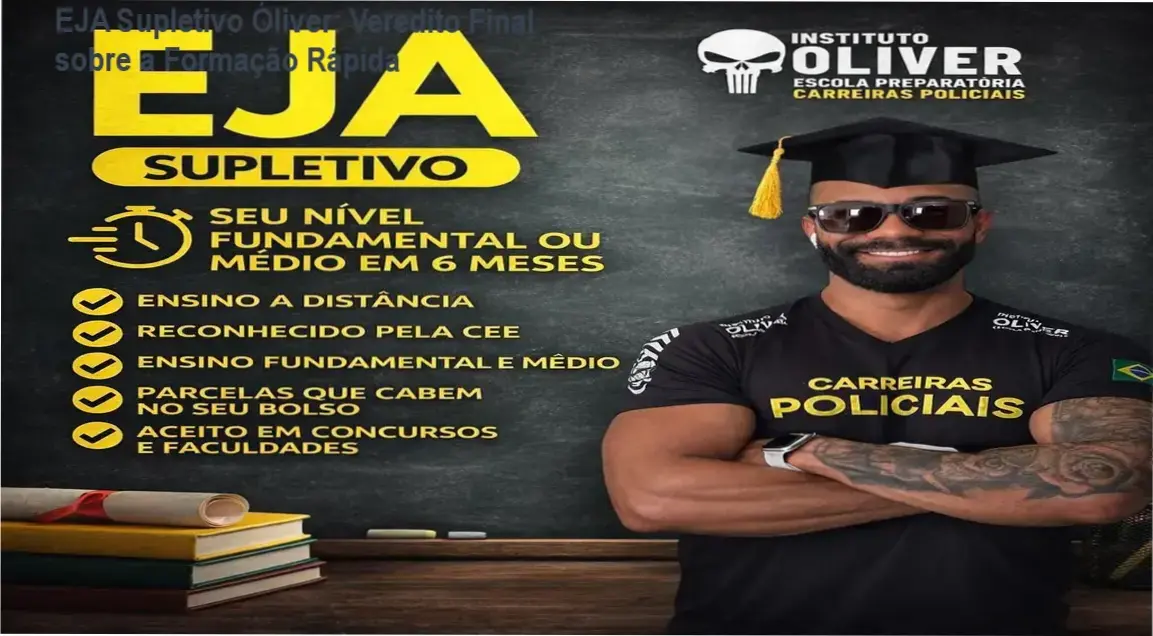 Estudante utilizando a plataforma do EJA Supletivo Óliver para conclusão de escolaridade