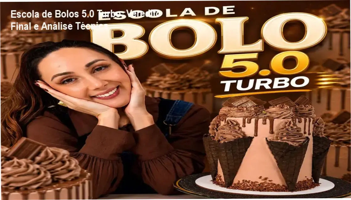 Interface do curso Escola de Bolos 5.0 Turbo com módulos de confeitaria e vendas de Marrara Bortoloti