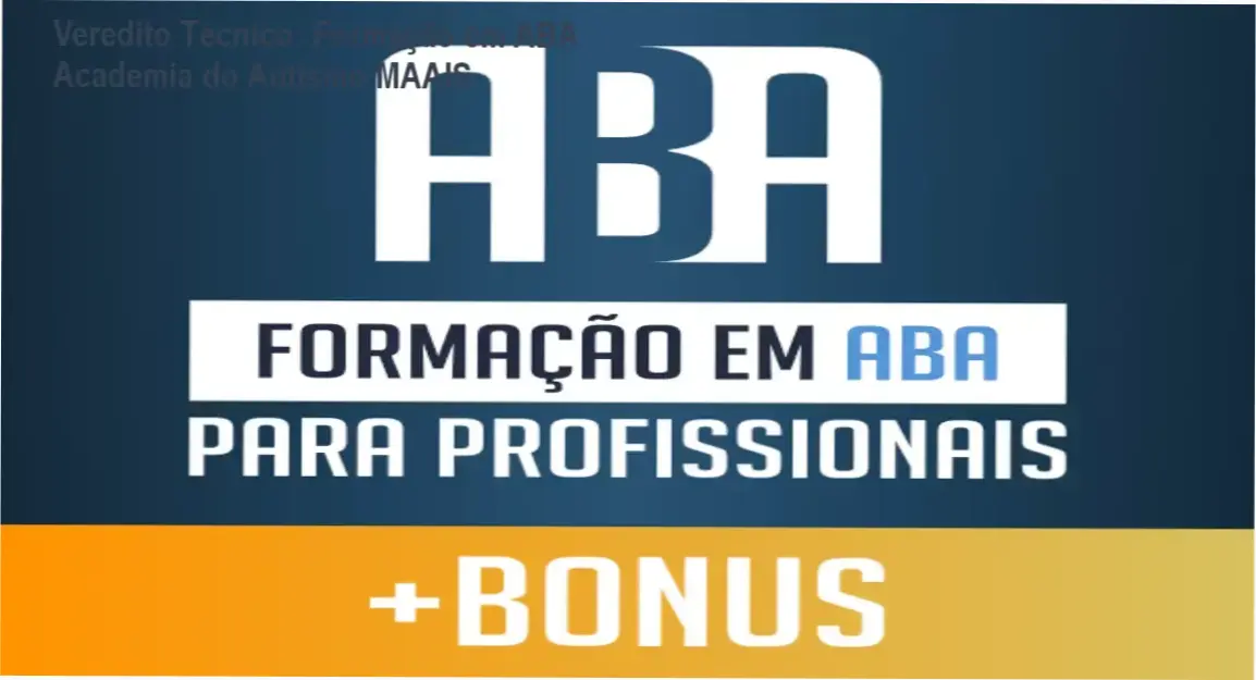 Formação em ABA Academia do Autismo: visão interna do Modelo MAAIS e software SociAutism