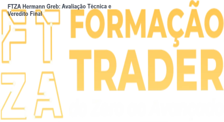 FTZA Hermann Greb: Avaliação Técnica e Veredito Final 2 Infográfico detalhando a estrutura do curso Trader do Zero ao Avançado de Hermann Greb
