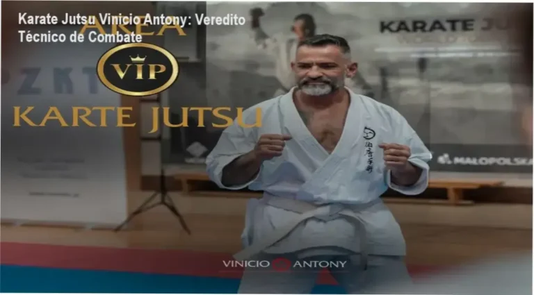 Karate Jutsu Vinicio Antony: Veredito Técnico de Combate 10 Mestre Vinicio Antony demonstrando técnica de impacto do Karate Jutsu para MMA
