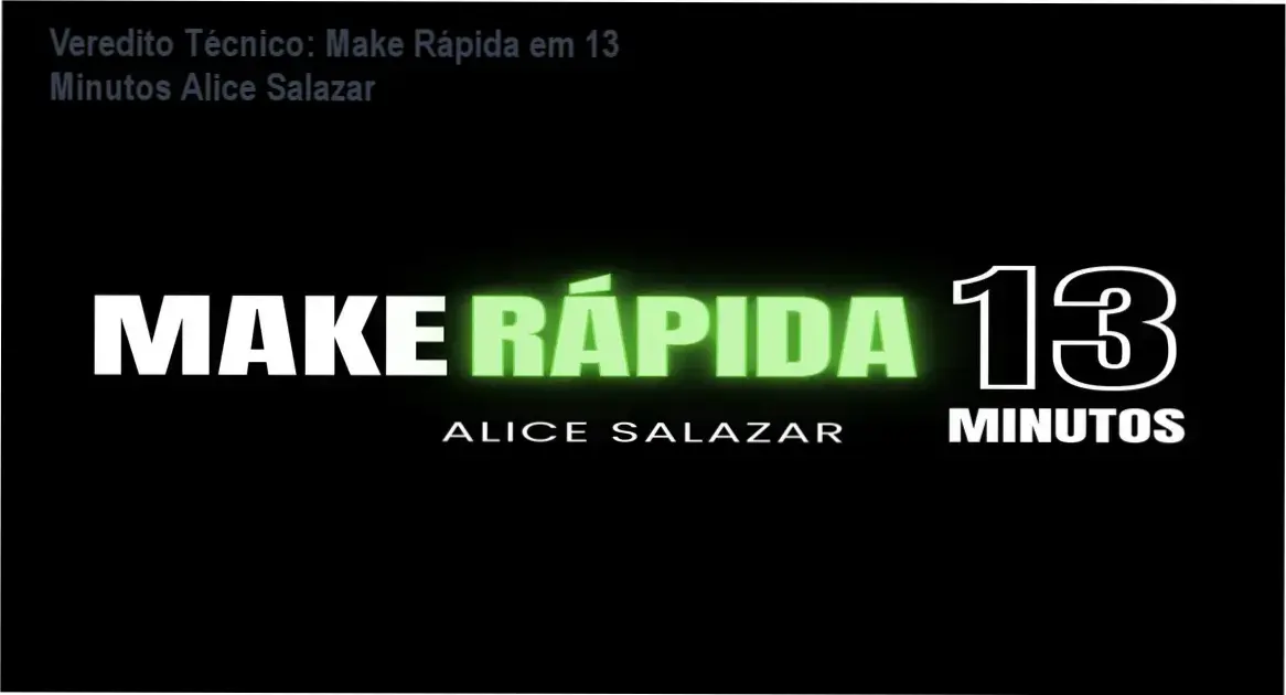 Alice Salazar demonstrando técnica de maquiagem rápida para o cotidiano