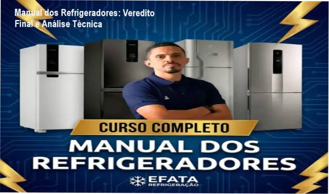Manual dos Refrigeradores: Veredito Final e Análise Técnica 1 Técnico de refrigeração estudando o Manual dos Refrigeradores para conserto e venda