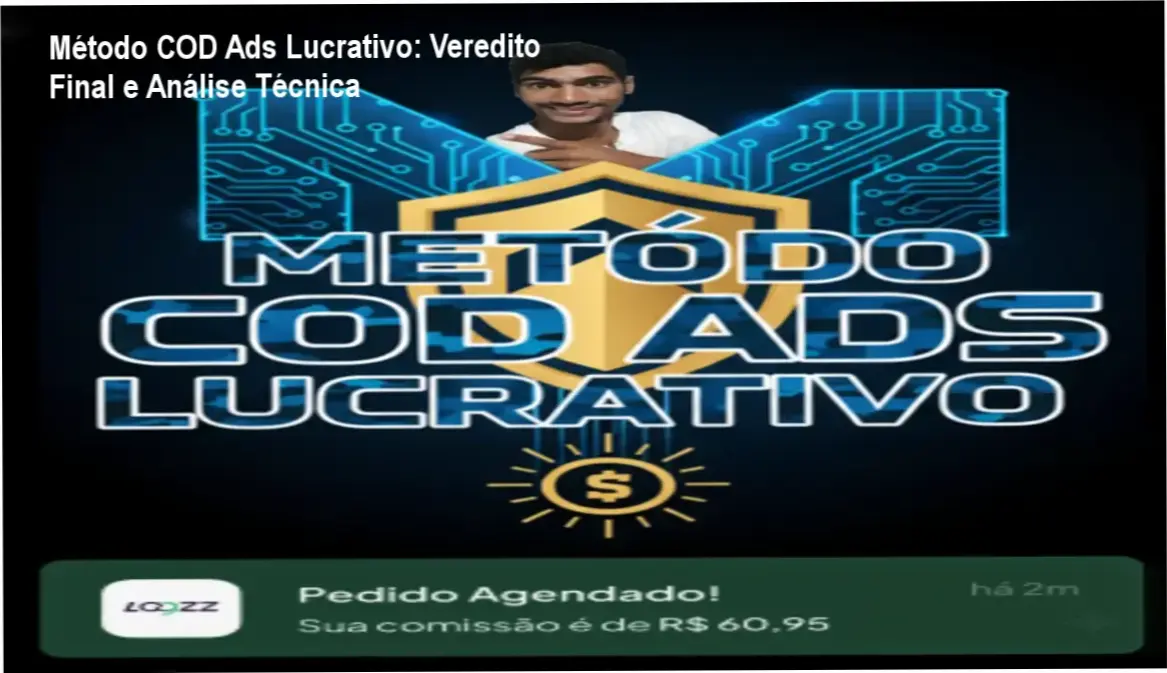 Interface do curso Método COD Ads Lucrativo focado em estratégias de Cash on Delivery