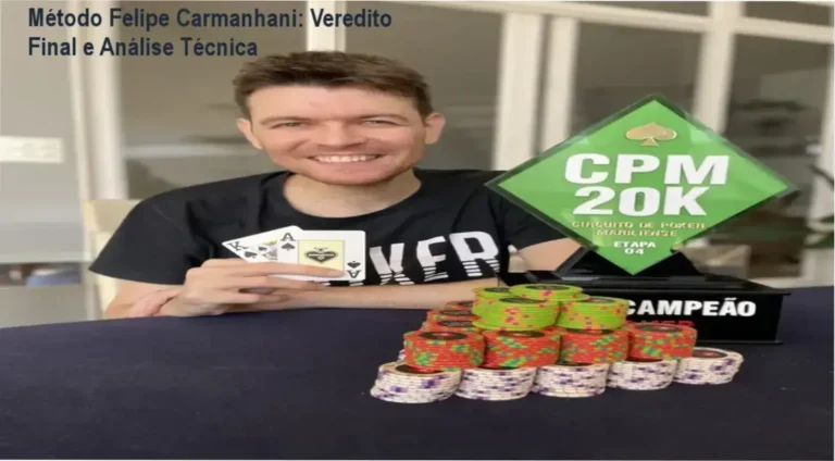 Interface do curso Método Felipe Carmanhani com foco em estratégias avançadas de poker