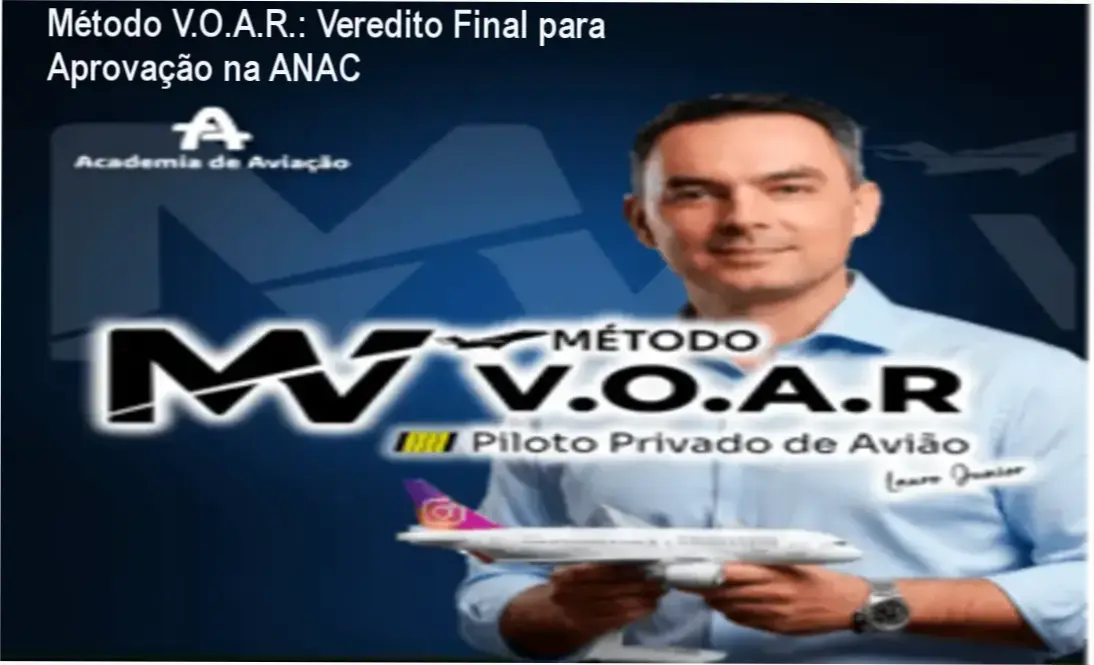 Interface do curso Método V.O.A.R. com simulados para a prova de Piloto Privado da ANAC