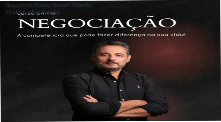 Curso Negociação Renato Berton: visão interna da metodologia e workbook