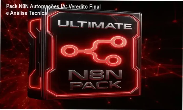 Interface de automação do Pack N8N Automações IA com fluxos de trabalho inteligentes