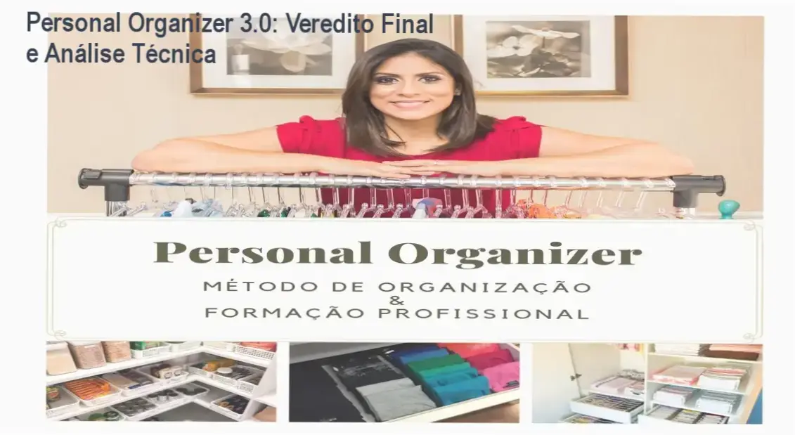 Certificado e materiais do curso Personal Organizer 3.0 de Karolina de Brito para formação profissional