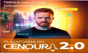 Plataforma do Cenoura 2.0 de Gui Roriz: visão interna do banco de questões e flashcards