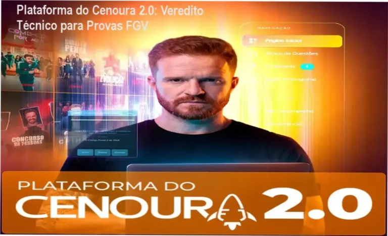 Plataforma do Cenoura 2.0 de Gui Roriz: visão interna do banco de questões e flashcards