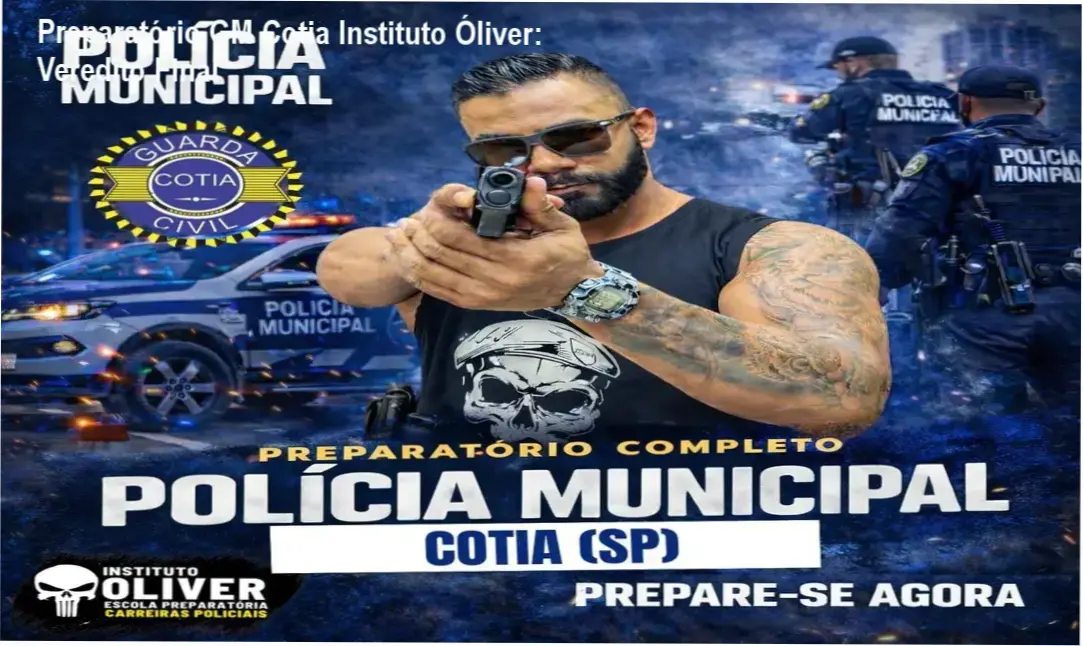 Plataforma de estudos do Preparatório Guarda Municipal de Cotia do Instituto Óliver