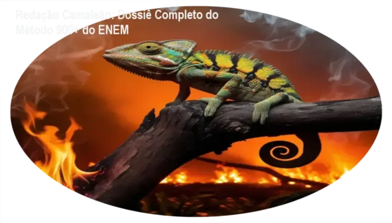 Redação Camaleão: Dossiê Completo do Método 900+ do ENEM 7 Esquema visual do método Redação Camaleão para alta pontuação no ENEM