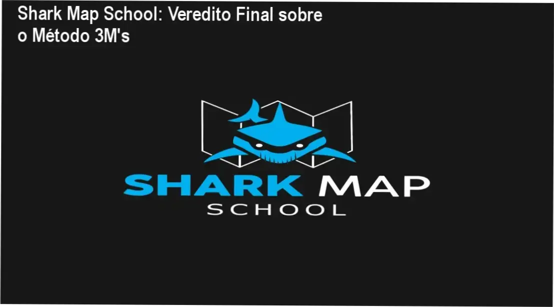 Interface do curso Shark Map School detalhando a metodologia de manipulação de mercado 3M's