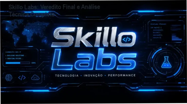 Interface de monetização do YouTube e elementos de inteligência artificial representando o método Skillo Labs