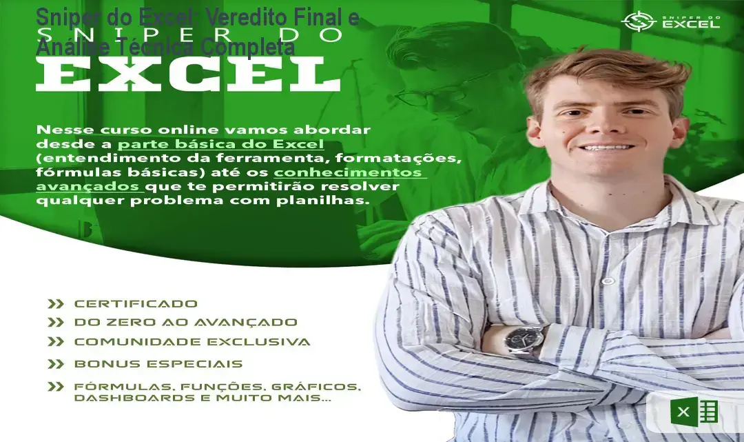 Tela de computador exibindo dashboards profissionais criados com o método Sniper do Excel