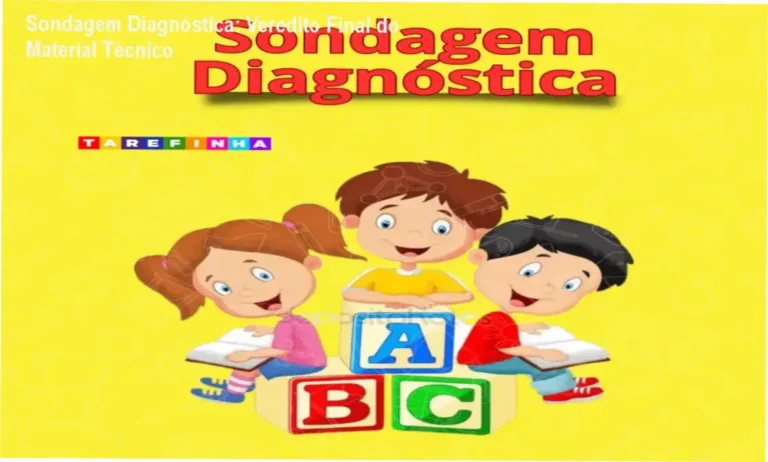 Apostila de Sondagem Diagnóstica para alfabetização com atividades e fichas de registro