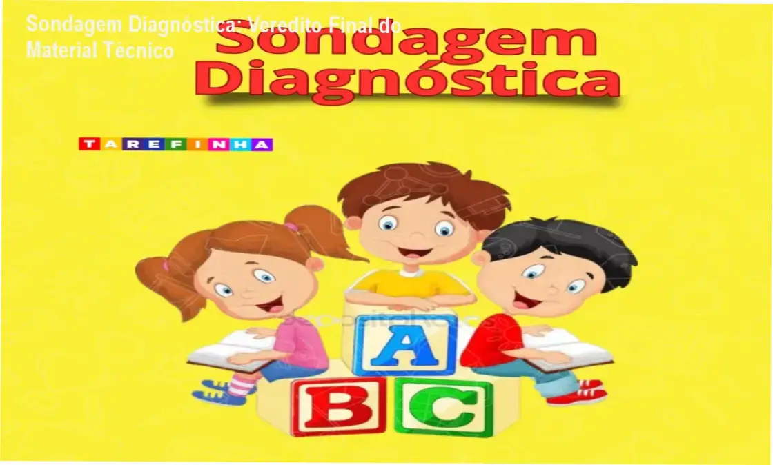 Apostila de Sondagem Diagnóstica para alfabetização com atividades e fichas de registro