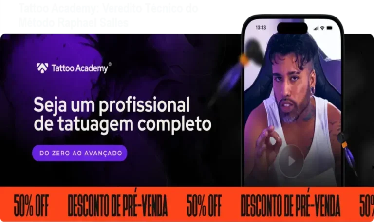 Tattoo Academy: Veredito Técnico do Método Raphael Salles 2 Equipamentos de tatuagem profissional e interface do treinamento Tattoo Academy de Raphael Salles