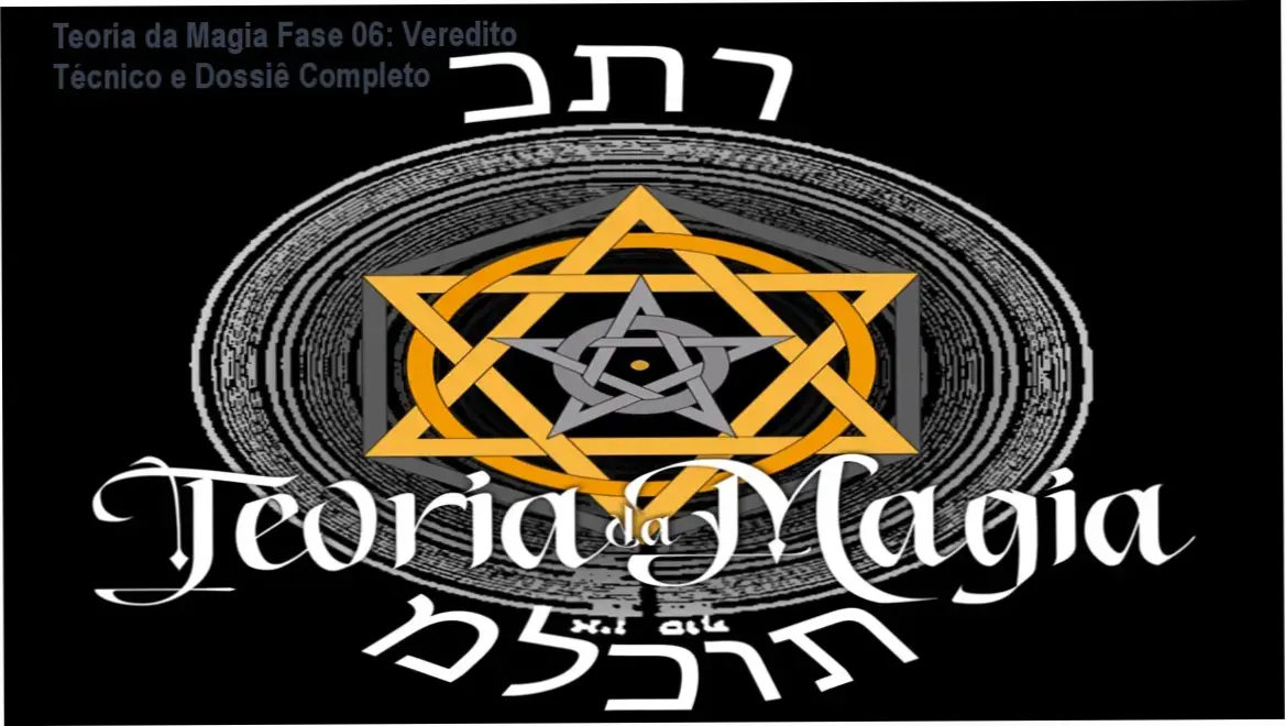 Teoria da Magia Fase 06: Veredito Técnico e Dossiê Completo 1 Representação conceitual de hermetismo e neurociência do curso Teoria da Magia Fase 06 de Nino Denani