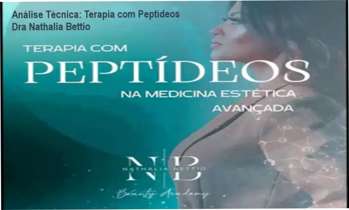 Dra Nathalia Bettio apresentando protocolos de terapia com peptídeos na medicina estética avançada