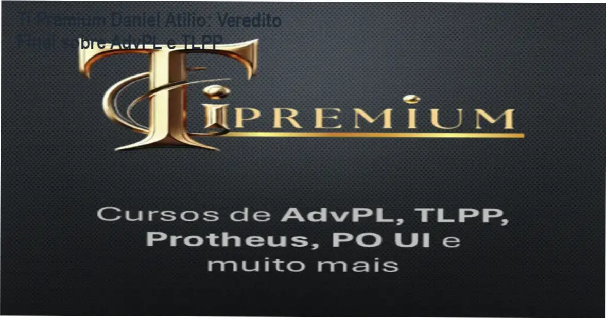 Interface de aprendizado do Ti Premium com foco em linguagens AdvPL e TLPP