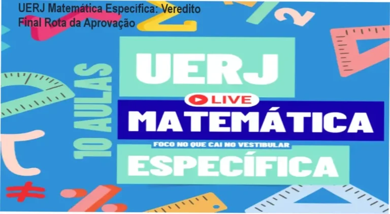 Material de estudo do curso UERJ Matemática Específica Rota da Aprovação