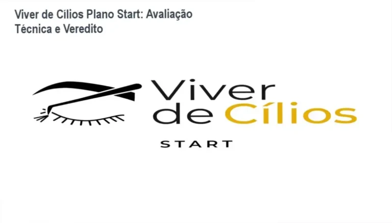 Análise técnica do curso Viver de Cílios Plano Start para iniciantes em extensão de cílios