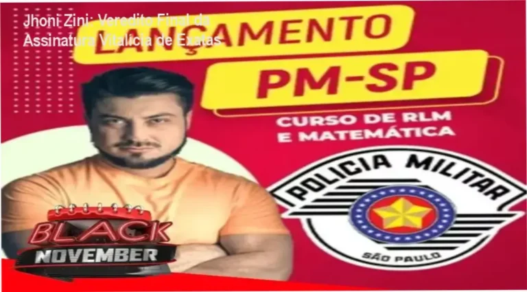 Interface do curso Assinatura Vitalícia do Professor Jhoni Zini com foco em exatas para concursos