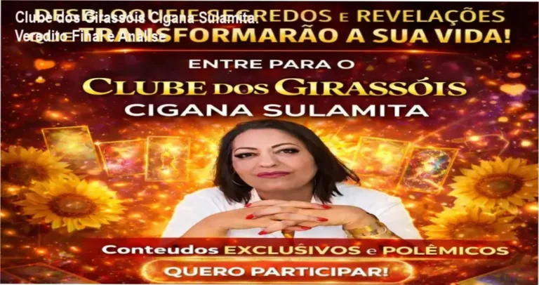 Interface de acesso e conteúdos espirituais do Clube dos Girassóis de Cigana Sulamita
