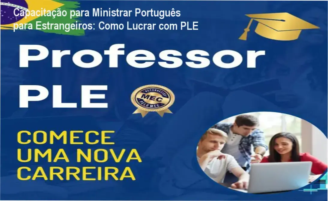 Interface do curso de Capacitação para Ministrar Português para Estrangeiros da professora Carmen Moura