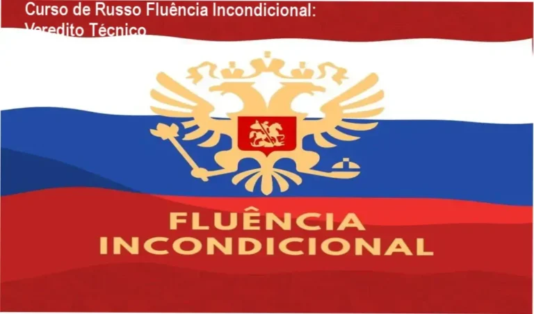 Interface do curso de Russo Fluência Incondicional com foco em mineração de sentenças