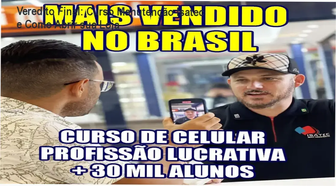 Veredito Final: Curso Manutenção Isatec e Como Abrir sua Loja 1 Técnico realizando reparo avançado em placa de smartphone utilizando metodologia do Curso Isatec