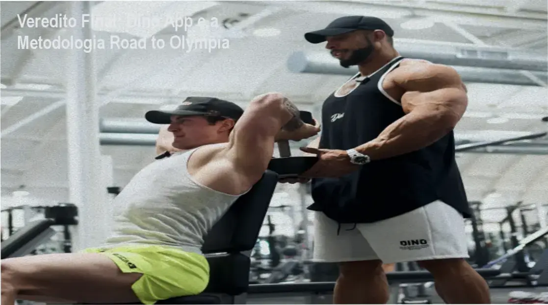Interface do Dino App apresentando a metodologia de treino Road to Olympia de Ramon Dino
