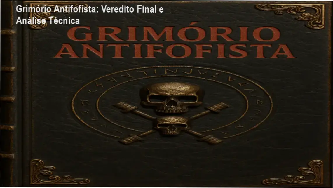 Representação do Grimório Antifofista focada em blindagem reputacional e etiqueta comportamental