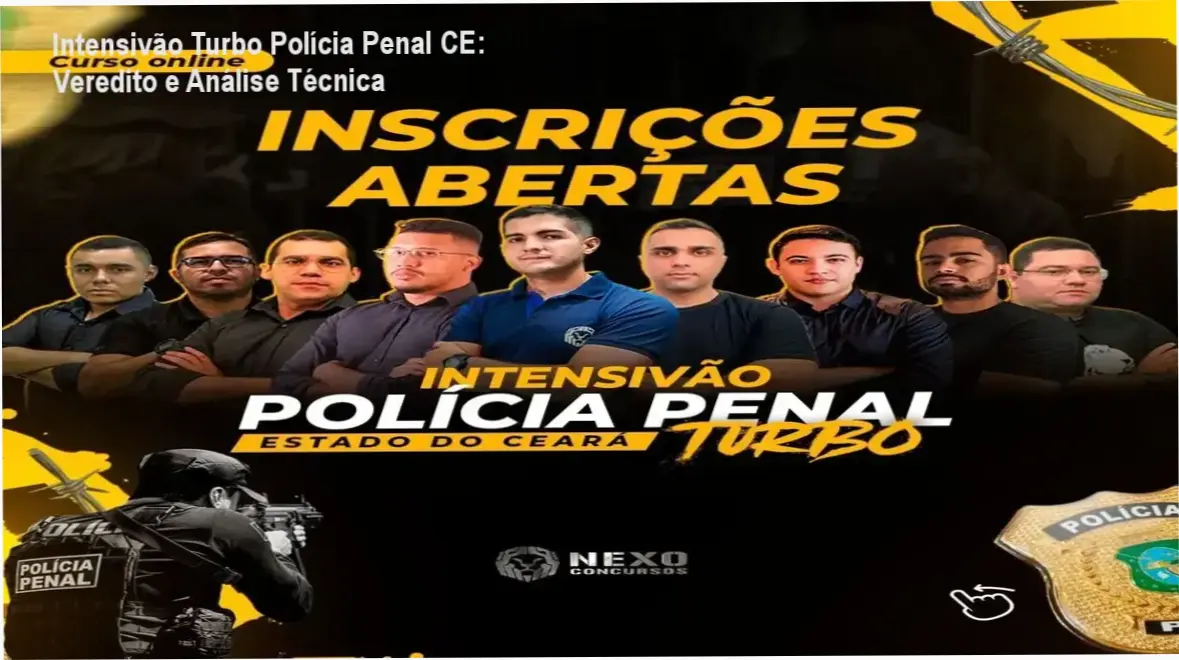 Dashboard do curso Intensivão Turbo Polícia Penal do Ceará com cronograma de metas diárias