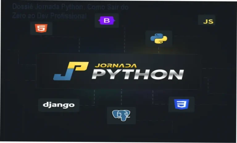 Interface do curso Jornada Python com módulos de Django e APIs REST
