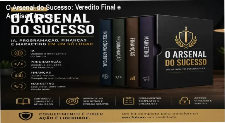 Kit digital O Arsenal do Sucesso com e-books de IA, programação, finanças e marketing
