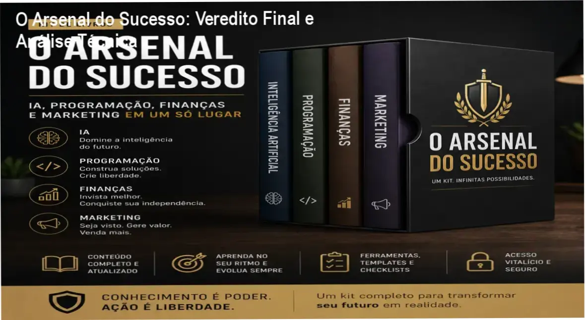 Kit digital O Arsenal do Sucesso com e-books de IA, programação, finanças e marketing