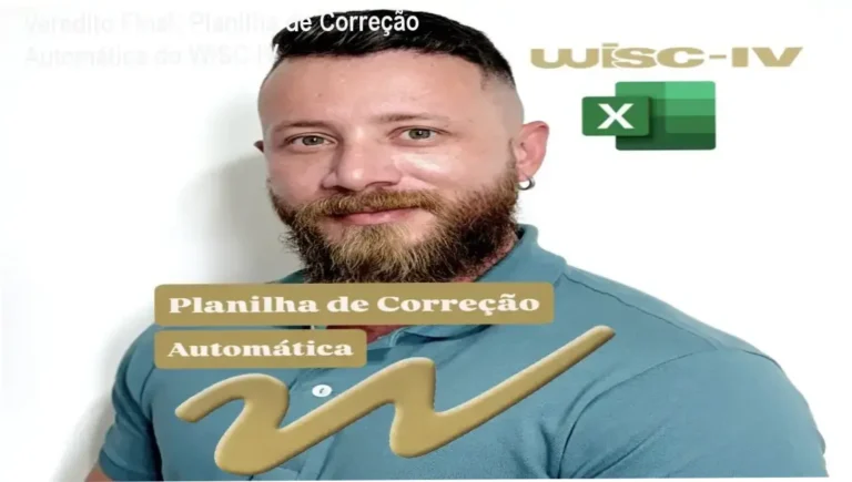 Interface da Planilha de Correção Automática do WISC-IV para neuropsicólogos