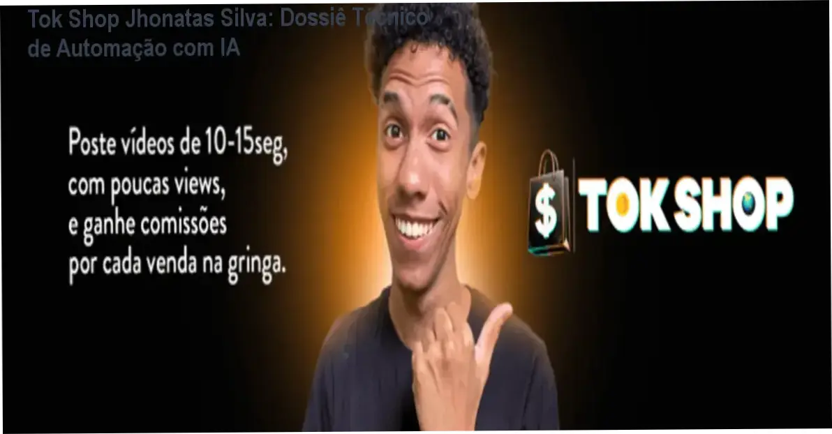 Tok Shop Jhonatas Silva: visão interna da automação de vídeos com IA